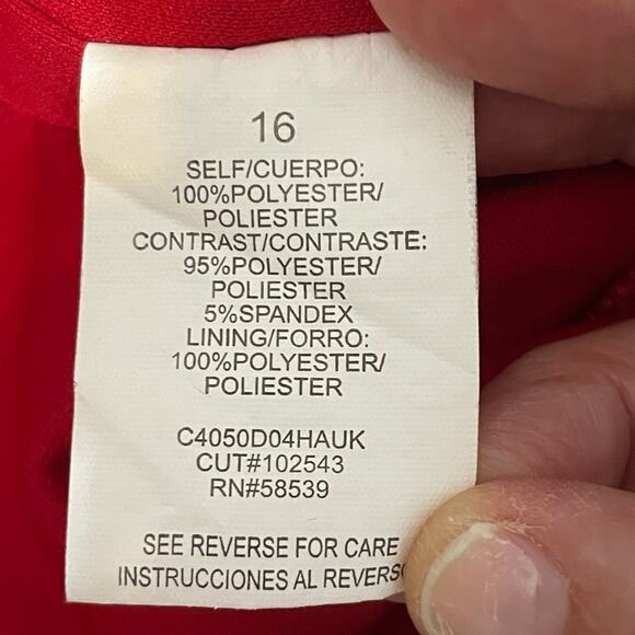 Speechless Girls Red Sleeveless Hi-Low Fit & Flare Dress Size 16 - Picture 10 of 13